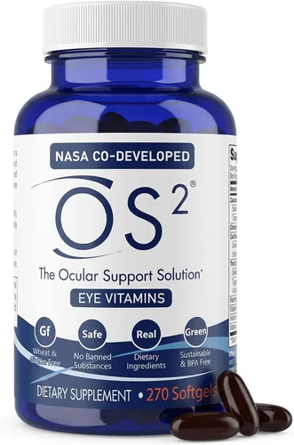 Miniatura 9 de OS2 Solución de apoyo ocular – Vitaminas patentadas para ojos para salud macular, ojo seco y luz azul – Luteína, zeaxantina, Omega 3, astaxantina