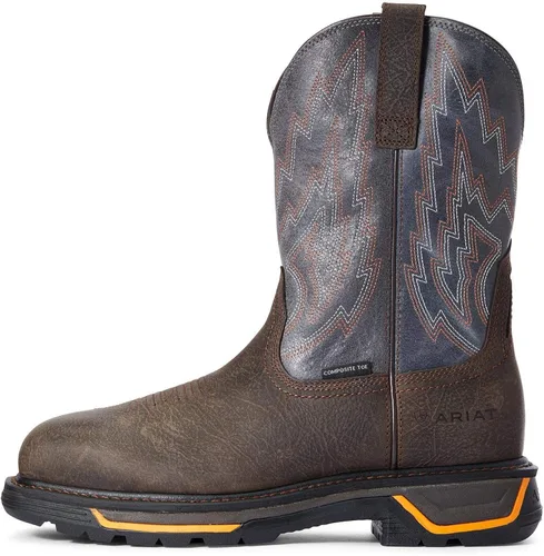 Miniatura 2 de ARIAT Big Rig H20 - Botas de trabajo con punta compuesta para hombre marrón oscuromarrón desgastado Café de hierro