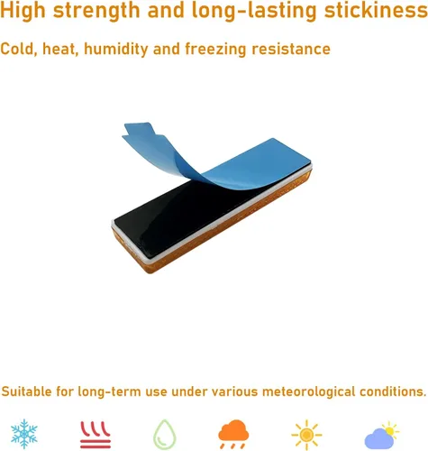 Miniatura 5 de Reflector 76X22mm autoadhesivo rectángulo de seguridad impermeable para entrada de buzón remolque