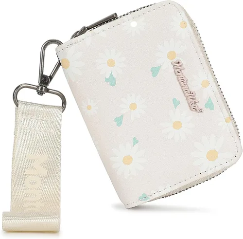 Miniatura 19 de Cartera de pulsera pequeña Montana West para mujer con forro de bloqueo RFID, ligera y fácil de llevar, Un negro, Pequeña