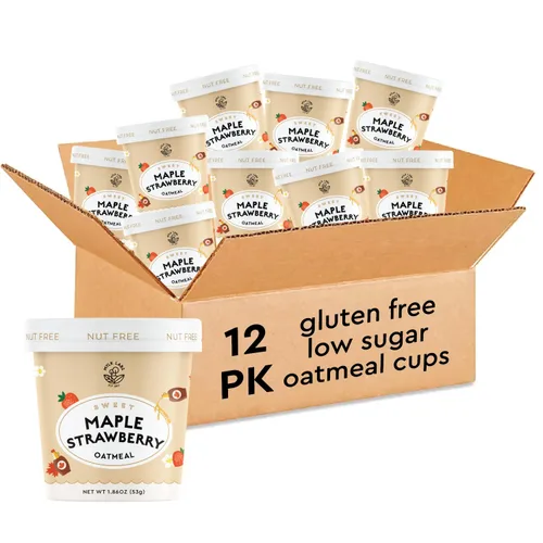 Miniatura 20 de Mylk Labs Paquete variado de tazas de avena con proteína, grano integral, bajo en azúcar, alto en fibra con superalimentos, rápido y fácil