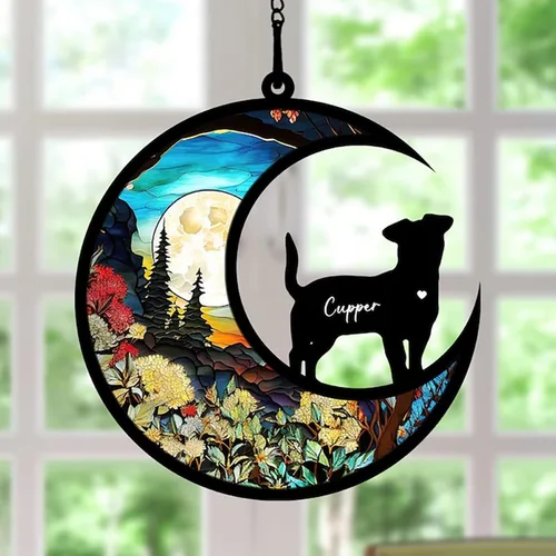 Miniatura 13 de Nazenti Atrapasoles conmemorativo personalizado para perros, adorno personalizado para perros, adorno conmemorativo para perros, pérdida de perros