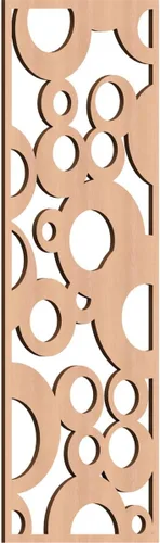 Miniatura 185 de Farwell Paneles de pared decorativos de madera con calado, 13 3/8 pulgadas de ancho x 34 3/8 pulgadas de alto x 1/4 de alto, roble rojo rojo