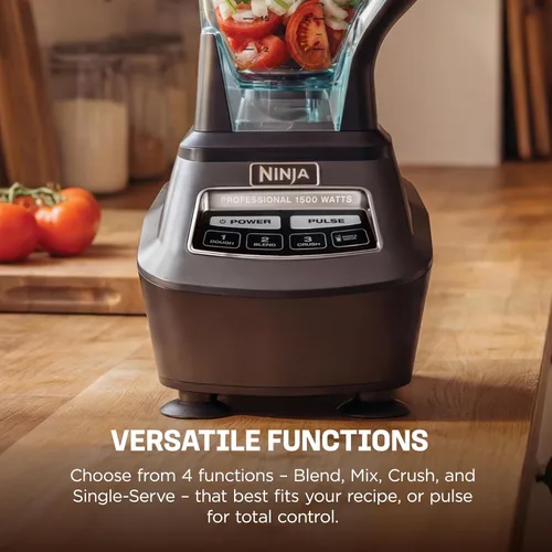 Miniatura 6 de Ninja Mega Kitchen System, 1500 W, licuadora de tamaño completo de 72 onzas y procesador de alimentos de 8 tazas con (2) tazas para llevar de 16