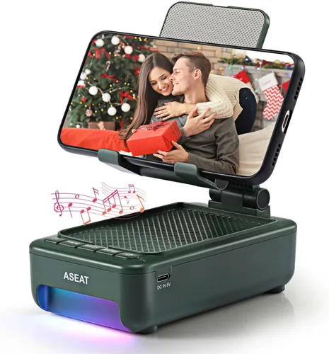 Miniatura 10 de Regalos para hombres, soporte para celular con altavoz Bluetooth y luz LED que cambia de color, regalos únicos para mujeres, papá, esposo
