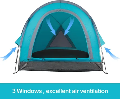 Miniatura 4 de Alvantor® Beach Tent Beach Umbrella Outdoor Sun Shelter Cabana Automatic Instant Pop-Up UPF 50+ Portable Beach Shade Camping Fishing Hiking Canopy