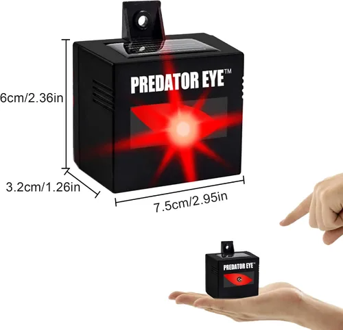 Miniatura 8 de Predator Eye–Aspectek–Ahuyentador nocturno de animales a energía solar, 2 unidades, resistente al agua, control de animales, animales nocturnos, uso