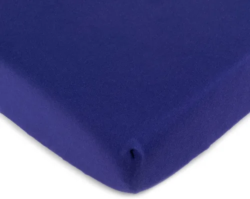 Miniatura 11 de SheetWorld - Sábana bajera ajustable para cuna Nuna Mixx de 12 x 29 pulgadas, sábana hipoalergénica de jersey 100% algodón, unisex, para niño y Azul