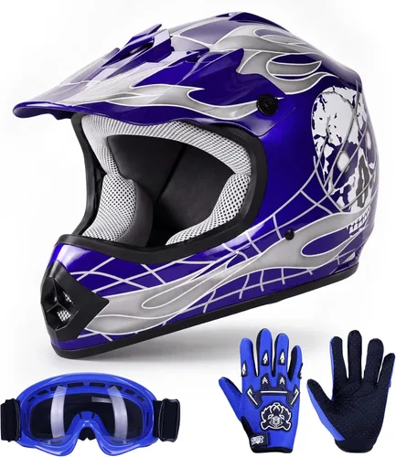 Miniatura 14 de TCT-MOTORPARTS - Casco para niñas con mariposa rosa, aprobado por el DOT, para motocross, ATV, fuera de pista o moto, de cara completa, incluye