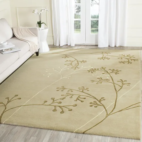 Miniatura 21 de SAFAVIEH Soho Collection SOH305G - Alfombra de lana de primera calidad hecha a mano, 6 x 9 pies, color gris