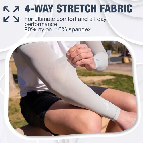 Miniatura 2 de SportsTrail Mangas Refrescantes para Brazos para Hombres y Mujeres – Transpirables, Protección Solar UV, Mangas Deportivas para Brazos para Mujeres