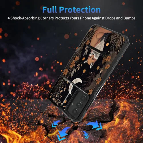 Miniatura 870 de Funda para Samsung Galaxy S22 Ultra 5G, Galaxy S22 Ultra con cubierta de cámara deslizante, funda resistente de doble capa con función atril Black