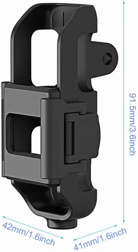Miniatura 6 de Carcasa estabilizadora de cámara, carcasa protectora, kit de marco de soporte para tornillo de 1/4 compatible con DJI OSMO Pocket/Pocket 2 para osmo