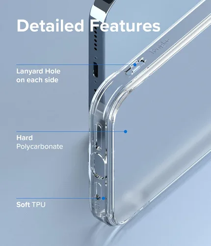 Miniatura 6 de Ringke Fusion funda compatible con iPhone 13 Pro Max, translúcida, antihuellas, dura, parte trasera esmerilada, con bordes protectores suaves