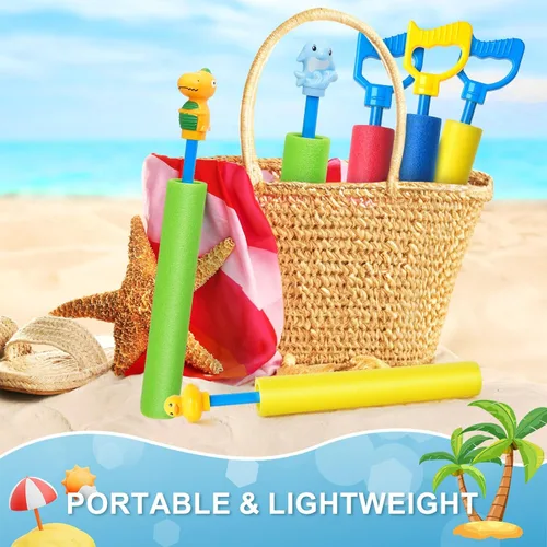 Miniatura 7 de LQYoyz Pistola de agua, paquete de 6 pistolas de chorro de agua de 40 pies, para piscina, playa, fiesta de verano, juego de agua al aire libre