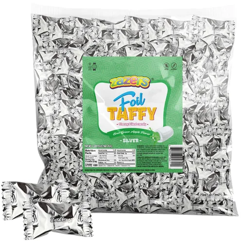 Miniatura 8 de Black Foils - Caramelos dulces y ácidos, bolsa de 1 libra de caramelos kosher con temática de color negro envueltos individualmente con sabor a