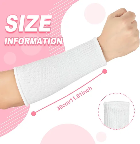 Miniatura 3 de Sintege 3 pares de protectores de brazo para piel fina y moretones, resistentes a los cortes, manga de protección contra quemaduras de antebrazo
