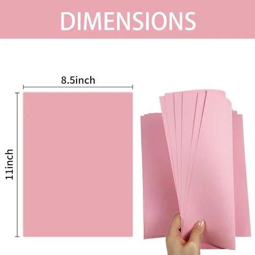 Miniatura 2 de 20 hojas de cartulina de 8.5x11", papel de construcción de 250 gsm/92 lb, papel de impresora premium para proyectos de bricolaje, suministros