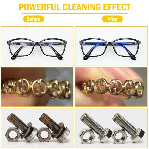 Miniatura 4 de Limpiador ultrasónico profesional de 3 litros (0.85 galones) con perilla de potencia ajustable para joyería, con calentador y temporizador