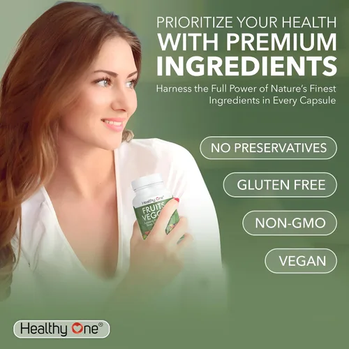 Miniatura 7 de Healthy One - Suplemento de frutas y verduras, 27 superalimentos, vitaminas de frutas y verduras para adultos, píldoras de frutas y verduras