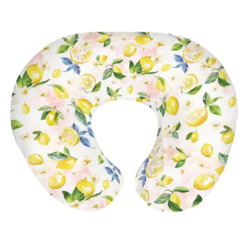 Miniatura 10 de Sweet Strawberry Baby Nursing Pillow Covers for Boy Girl Pastel Strawberries Floral Pink Bows Plaids Nursery Pillowcase for Breastfeeding Pillows