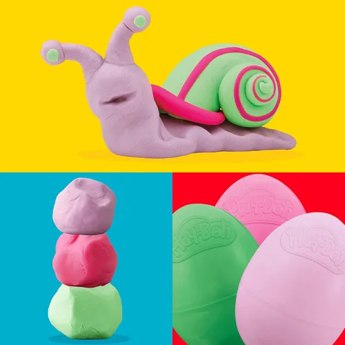 Miniatura 7 de Play-Doh Eggs - Paquete de 24 juguetes de caza de huevos de dinosaurio y dragón, compuesto de modelado para regalos de cumpleaños y recuerdos