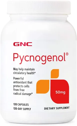 Miniatura 4 de GNC Pycnogenol 100mg Suplemento, apoya la salud circulatoria, 30 porciones