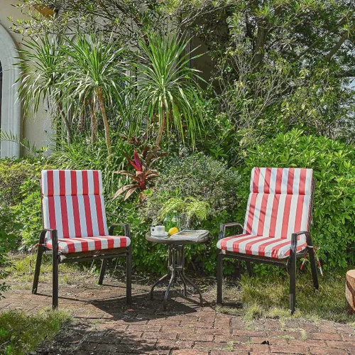 Miniatura 2 de BLISSWALK Cojín para silla de exterior, parte inferior y trasera, cojín de una pieza para silla Adirondack de respaldo alto, cojines de patio