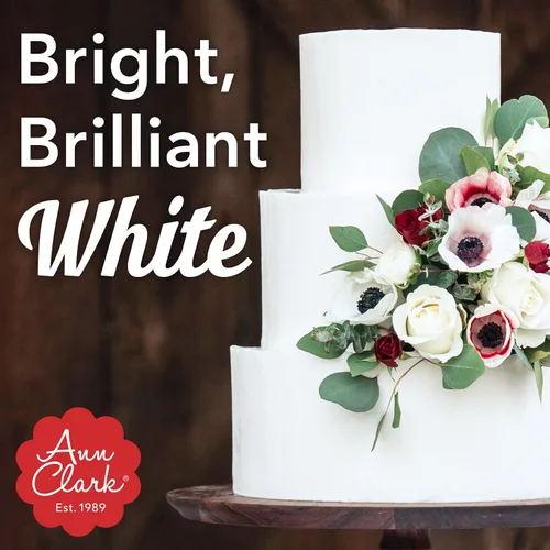 Miniatura 4 de Ann Clark Bright White Gel colorante para alimentos, extra grande, 13.5 onzas, grado profesional, fabricado en Estados Unidos