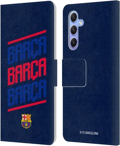 Miniatura 241 de Head Case Designs Funda de piel con licencia oficial del FC Barcelona Barca Crest Graphics para Samsung Galaxy A06 4G