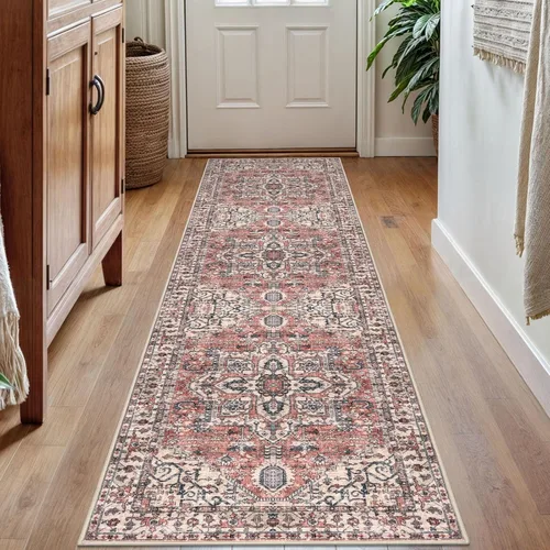 Miniatura 84 de KOZYFLY Alfombra Pequeña de Área 2x3 Pies Alfombras para Entrada Lavable Boho Alfombra de Entrada Antideslizante Tapete de Puerta Interior Entrada