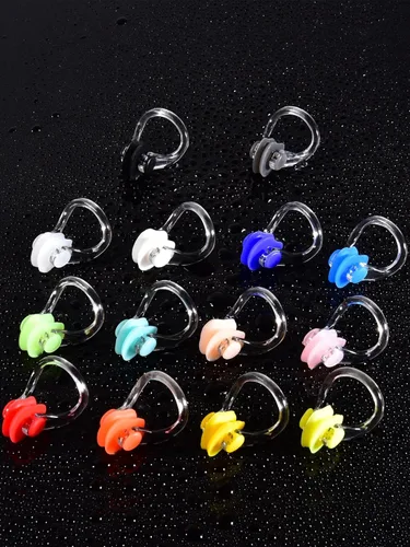Miniatura 4 de SATINIOR Tapones nasales para natación, clip de nariz, tapón de silicona para natación, surf, protector impermeable para natación y entrenamiento