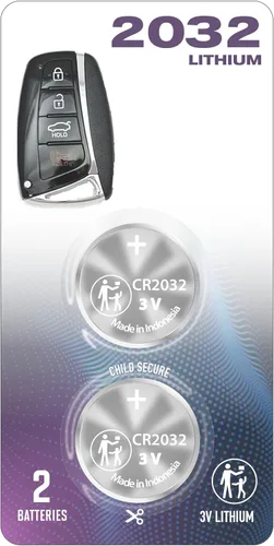 Paquete de 2 llaves remotas CR2032 2032 OEM para Hyundai Smart Azera Equss Genesis Sedan Santa Fe (ID FCC: SY5DMFNA04)