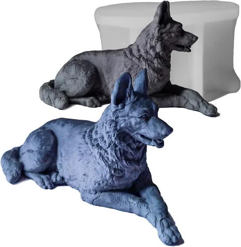 Miniatura 12 de Moldes de vela 3D Bulldog para hacer velas, molde de silicona con forma de perro para decoración de pasteles de chocolate, lindo animal