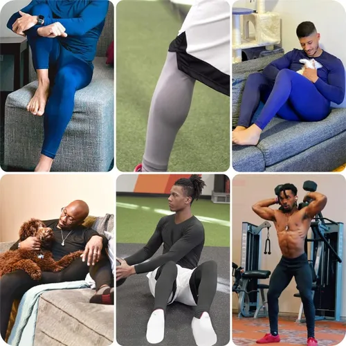 Miniatura 4 de Thermajohn - Pantalones térmicos para hombre, calzoncillos largos