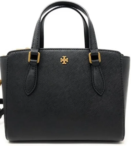 Miniatura 5 de Tory Burch Emerson - Bolso bandolera mini con cremallera superior, color negro, Negro