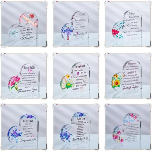 Miniatura 7 de Regalos cristianos para mujeres, hermanas, inspirador, positivo, apoyo emocional, decoración de escritorio, cruz para amigos, su hogar, letreros