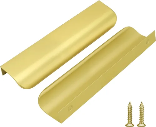 Miniatura 32 de Goldenwarm Paquete de 6 manijas de gabinete de cocina de 3 pulgadas, tiradores negros para armarios, tiradores de borde, accesorios de cocina negros