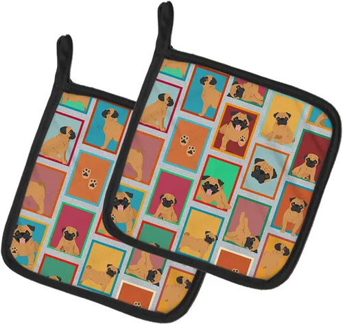 Miniatura 64 de Caroline's Treasures MLM1149PTHD - Juego de soportes para ollas de cocina resistentes al calor, almohadillas calientes para horno para cocinar