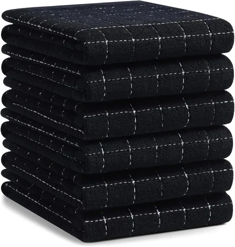 Miniatura 150 de Homaxy Paños de cocina 100% algodón de felpa, toallas de cocina ultra suaves y absorbentes para la cocina, adecuadas para secar y lavar platos