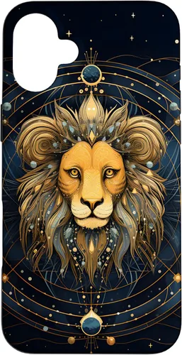 Miniatura 22 de Funda para iPhone 12 mini Leo signo del zodiaco León Horóscopo Constelación