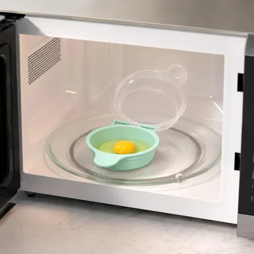 Miniatura 4 de Cocedor de huevos para microondas para sándwiches y tortillas, escalfador de huevos en microondas sin BPA, máquina para hacer huevos fritos, máquina