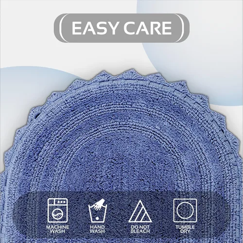 Miniatura 5 de Better Trends Lilly Crochet - Alfombras ovaladas de baño y alfombras reversibles de 17 x 24 pulgadas, alfombras de baño para baño, lujosa alfombra