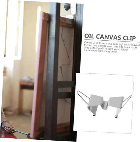 Miniatura 3 de 6 clips de lona húmeda para pintura al óleo para artistas, práctico portador ligero para separación y estabilidad de lienzo