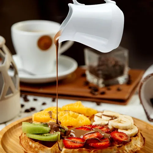 Miniatura 5 de HIC Kitchen - Jarra para cremas con asa, porcelana fina, capacidad de 16 onzas, para café, té, aderezos, jarabes, salsas