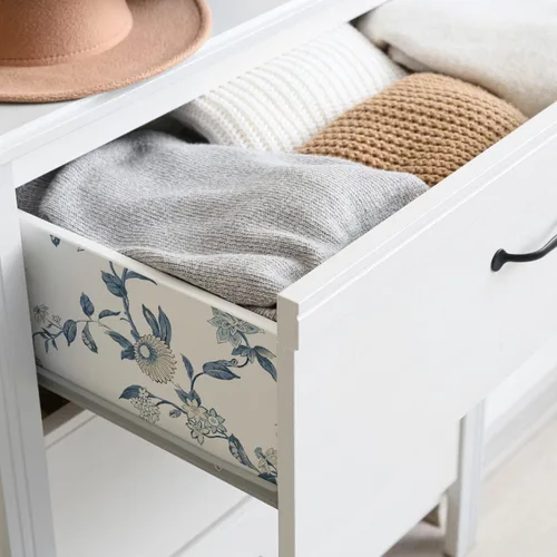 Miniatura 7 de RoomMates Waverly RMK12600PL Graceful Garden Trail - Papel tapiz para despegar y pegar, color azul