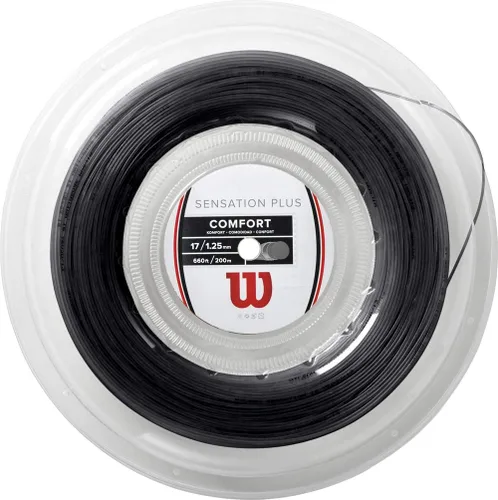Miniatura 12 de Wilson Sensation - Juego de cuerda para raqueta de tenis y carrete de 200 m Blanco