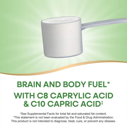 Miniatura 2 de Nature's Way Aceite en polvo orgánico MCT, ácido caprílico C8 y ácido cáprico C10 (1), combustible para el cerebro y el cuerpo*, polvo inodoro y sin