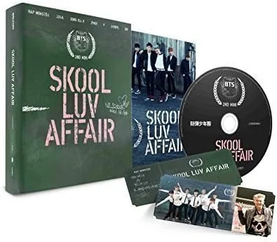 BTS - Skool Luv Affair (segundo mini álbum) CD+folleto de fotos+tarjeta fotográfica de regalo extra