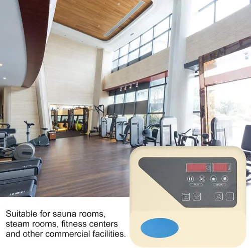 Miniatura 6 de Fdit - Controlador de temperatura para estufa de sauna, termostato externo LCD digital con cable de sonda de 220 V, 9 a 15 kW, panel de control